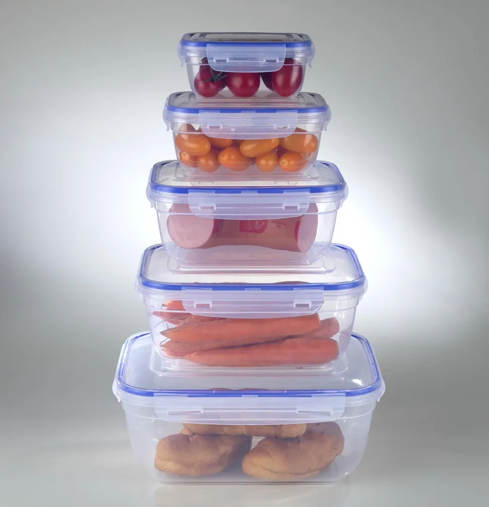 "Click N Store" storage container set, 5 pieces