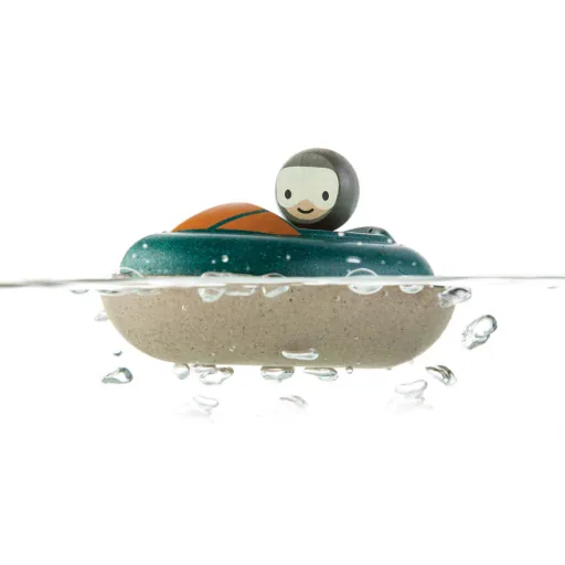 Plan Toys Wooden Bathtub Speed Boot, Green