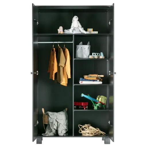 Wood 2 door cabinet Dennis Black