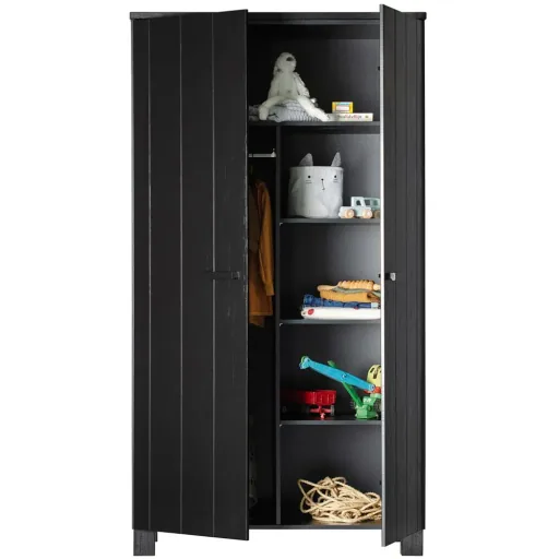 Wood 2 door cabinet Dennis Black