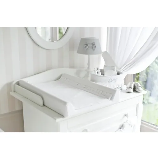 Caramella Chest of drawers "Romantik" white, Diaper: Yes