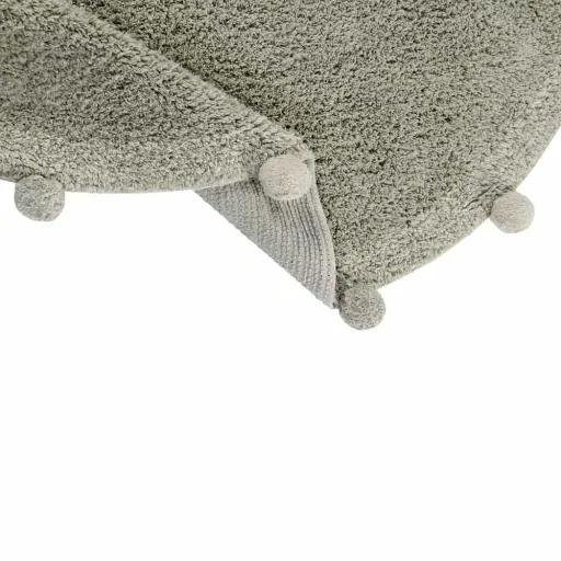 Lorena Canals washable carpet "Bubbly Natural" olive round