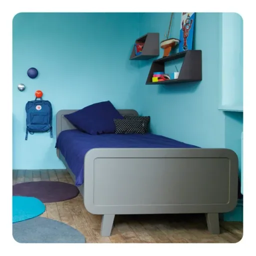 Laurette Cot "Le Lit Rond" 90 x 200 cm, Color: Gris
