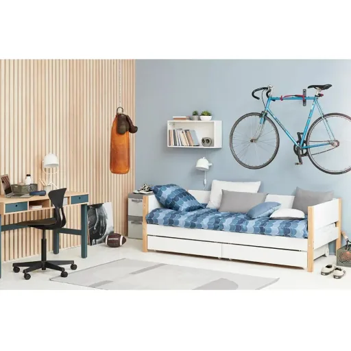 Flexa Nor Sofl. 2 drawers white / oak