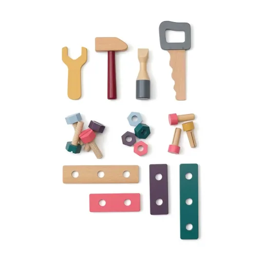 Kids Concept game tool box wood nature