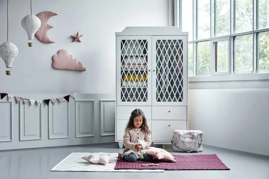 Cam cam harlequin wardrobe 2-door white