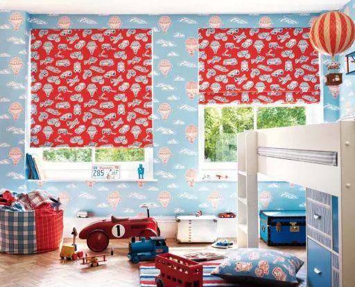 Little Sanderson Abracazoo wallpaper hot air balloons blue