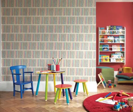 Little Sanderson Abracazoo Wallpaper Blue