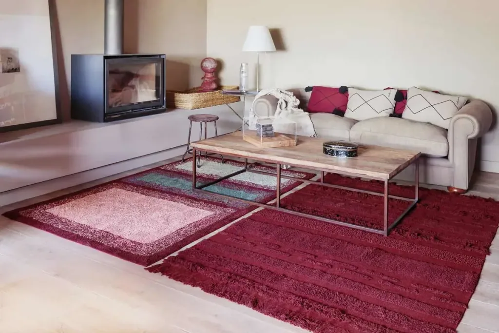 Lorena Canals carpet "Air" red, Size: 170 x 240 cm