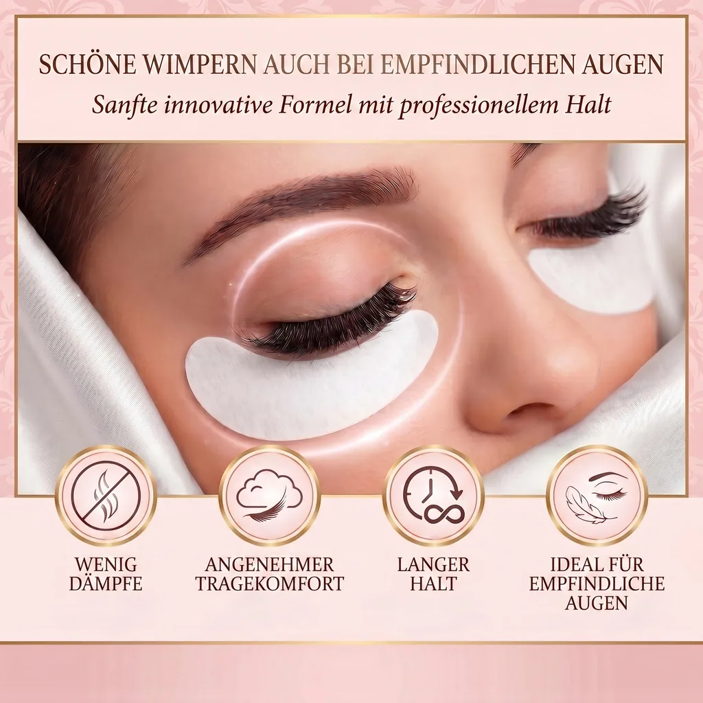 Ultra Sensitive Eyelash Adhesive Liore Lash – Strong Hold Lash Glue, 3–4 Weeks Retention, Glue for Eyelash Extensions (Dark Brown)
