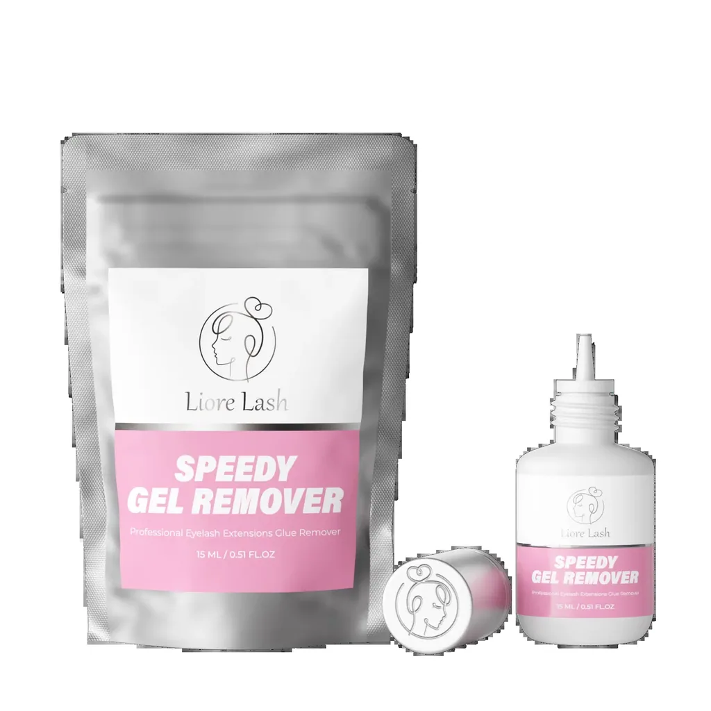 Eyelash Extension Gel Remover – Liore Lash Speedy Remover, Fast Lash Glue Removal in 60 Seconds, Professional Gel Formula for Eyelash Extensions, 15ml