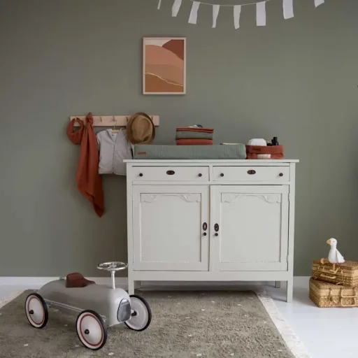 Little Dutch Retro slide car olive