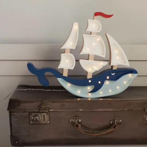Little Lights LED decorative children's lamp Wal sailboat