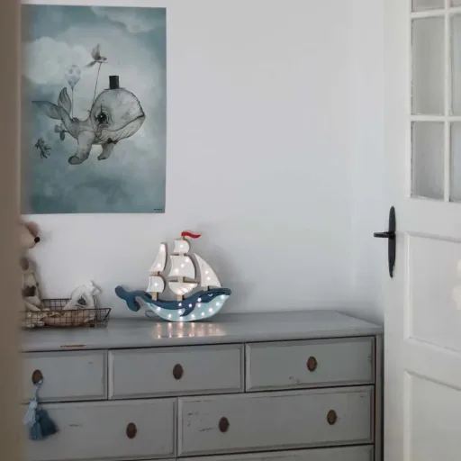 Little Lights LED decorative children's lamp Wal sailboat