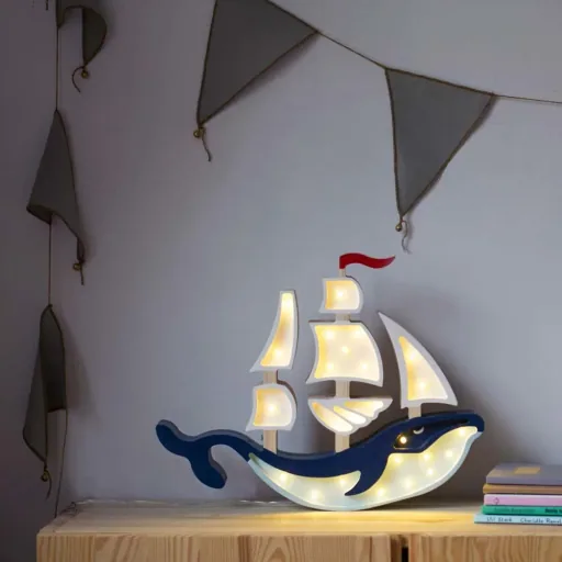 Little Lights LED decorative children's lamp Wal sailboat