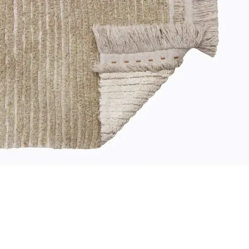 Lorena Canal's washable turning carpet "reversible duet" beige, Size: 140 x 200 cm