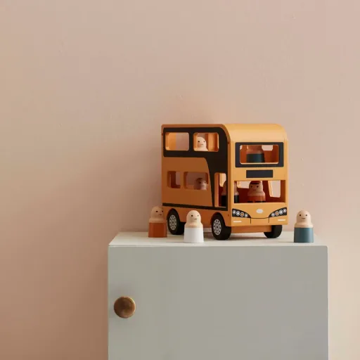Kids Concept Toys double -decker bus wood
