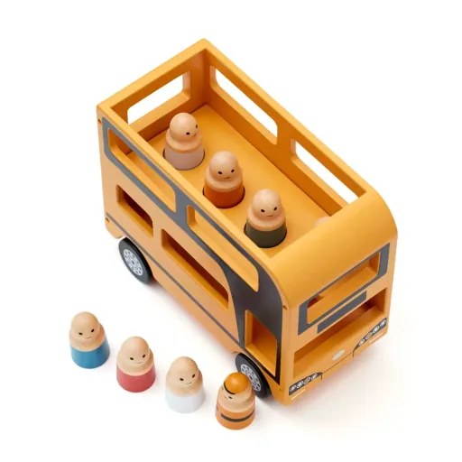 Kids Concept Toys double -decker bus wood