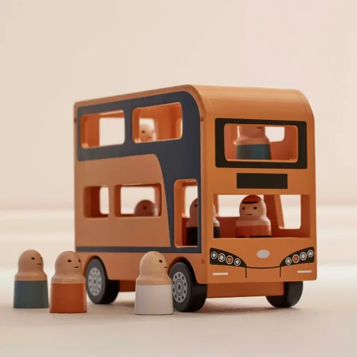 Kids Concept Toys double -decker bus wood