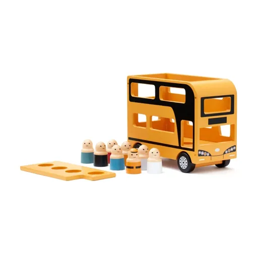 Kids Concept Toys double -decker bus wood
