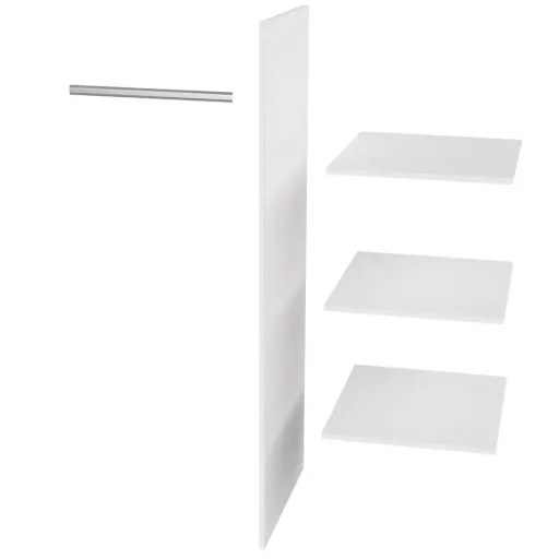Wood addition interior division for 2 door cupboard