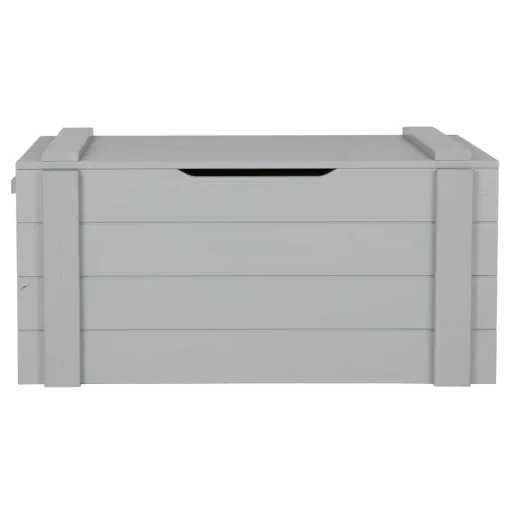 Wood toy chest Dennis concrete gray