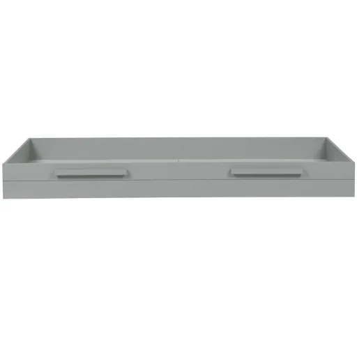 Wood bed drawer Dennis concrete gray
