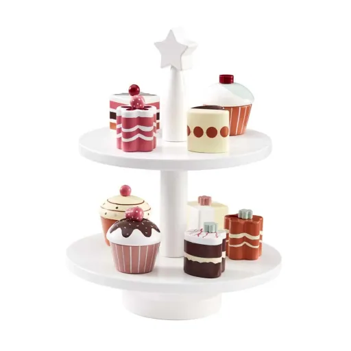 Kids concept cake stand wood