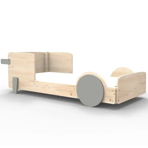 Mathy by Bol's single bed "Discovery", Color elements: Apple Green