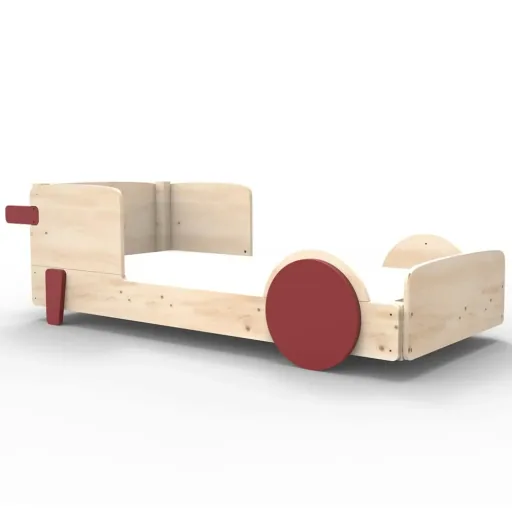 Mathy by Bol's single bed "Discovery", Color elements: Apple Green
