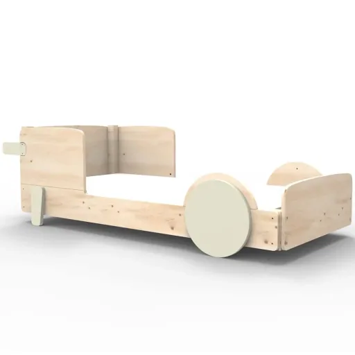 Mathy by Bol's single bed "Discovery", Color elements: Apple Green