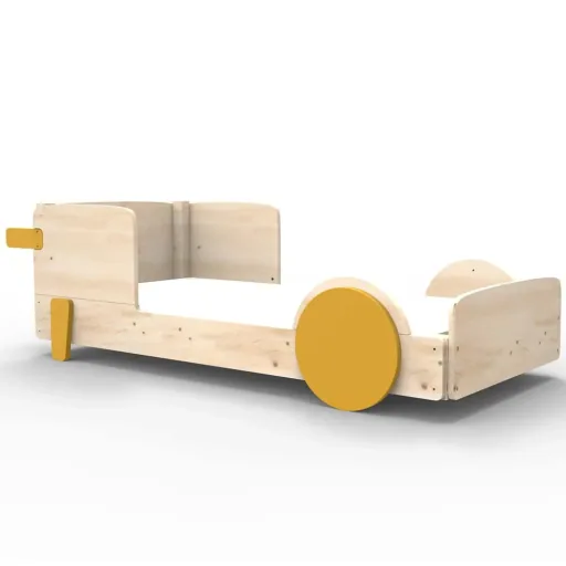 Mathy by Bol's single bed "Discovery", Color elements: Apple Green
