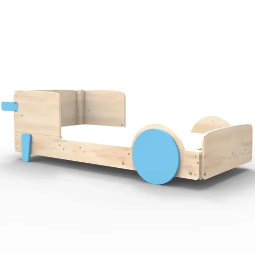 Mathy by Bol's single bed "Discovery", Color elements: Apple Green