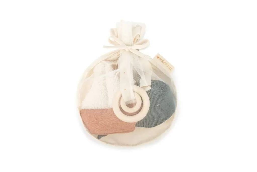 Nobodinoz Nest Cot Stossstange Wabe - Caramel, Color: SEA