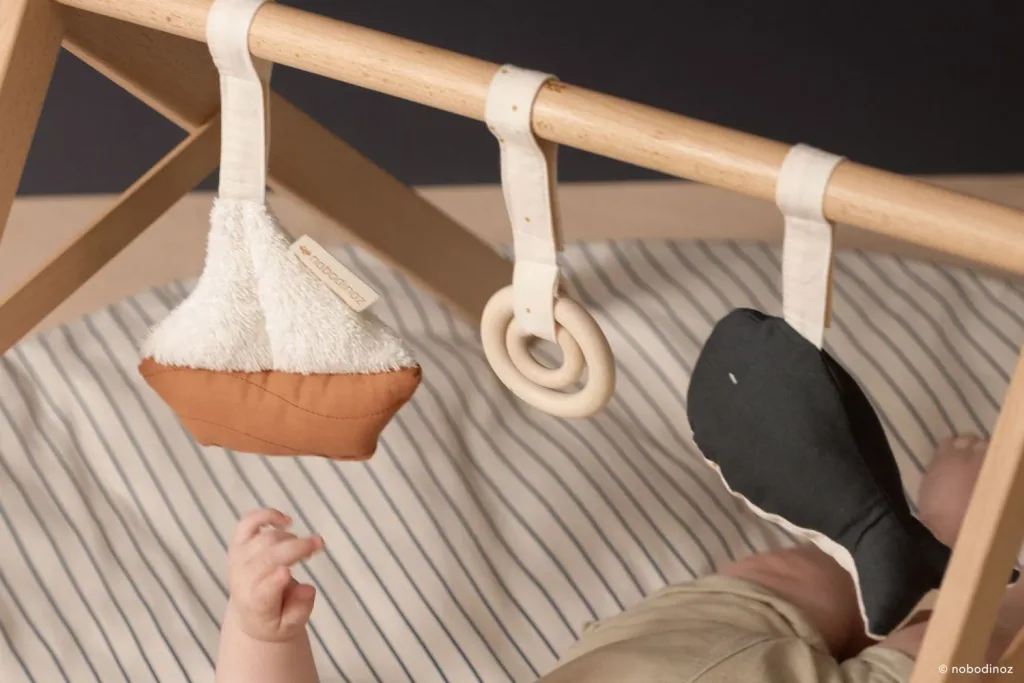 Nobodinoz Nest Cot Stossstange Wabe - Caramel, Color: SEA
