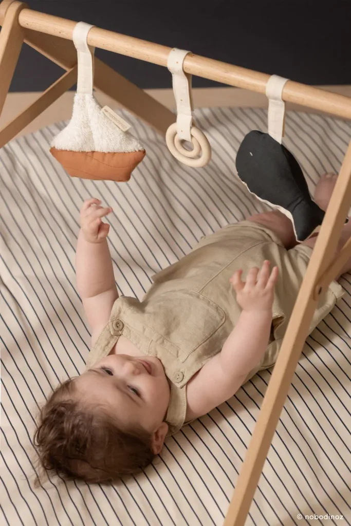 Nobodinoz Nest Cot Stossstange Wabe - Caramel, Color: SEA
