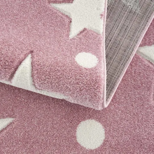 Livone carpet Estrella Stern & Confetti Rosa, Carpet size: 120 x 180 cm