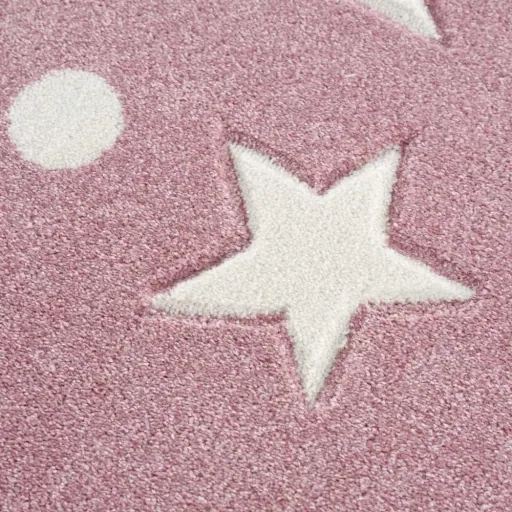 Livone carpet Estrella Stern & Confetti Rosa, Carpet size: 120 x 180 cm
