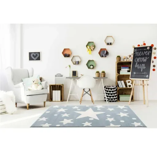 Livone carpet Estrella Stern & confetti blue, Carpet size: 200 x 300 cm