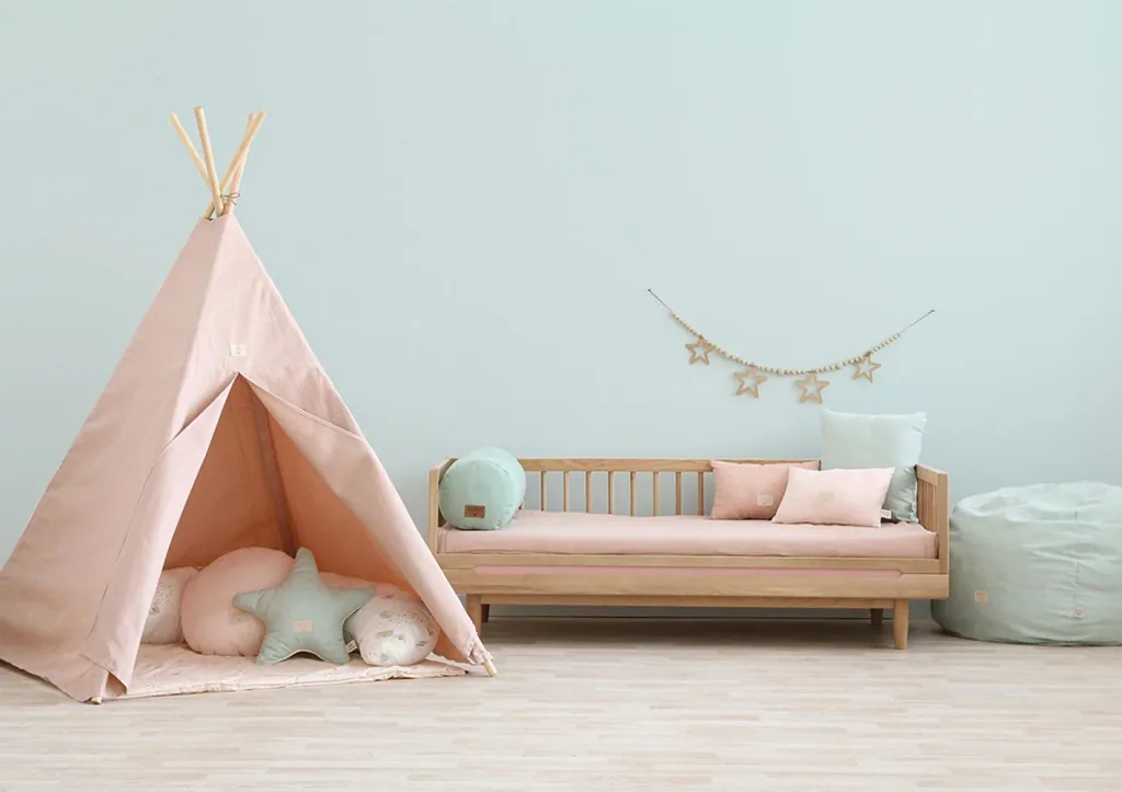 Nobodinoz junior bed "Pure" oak 70 x 140