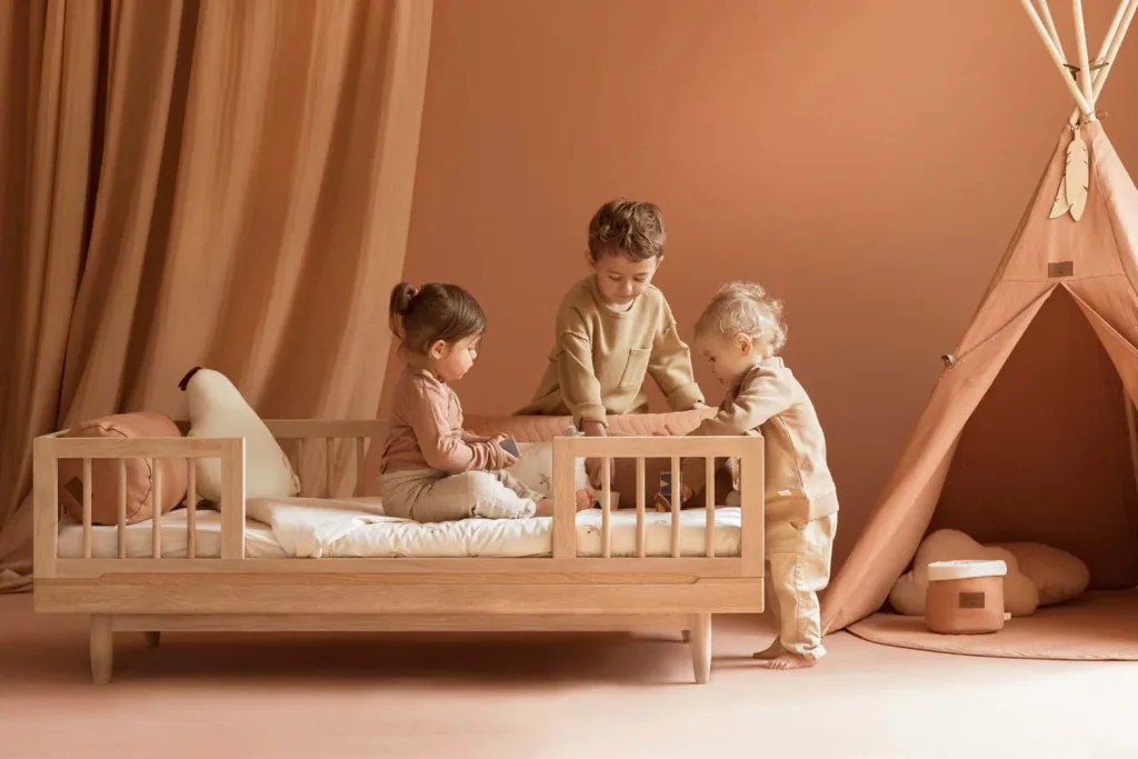 Nobodinoz junior bed "Pure" oak 70 x 140