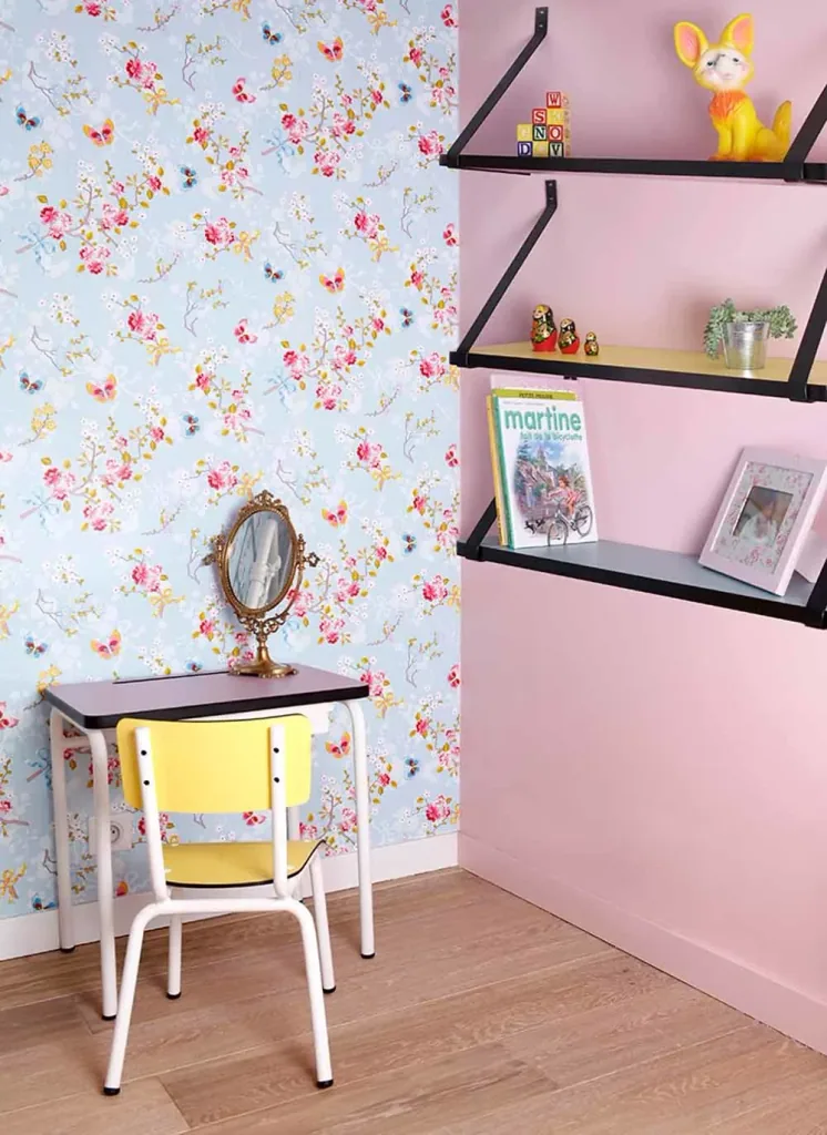 Gambettes children's chair "Little Suzie" tropical plants