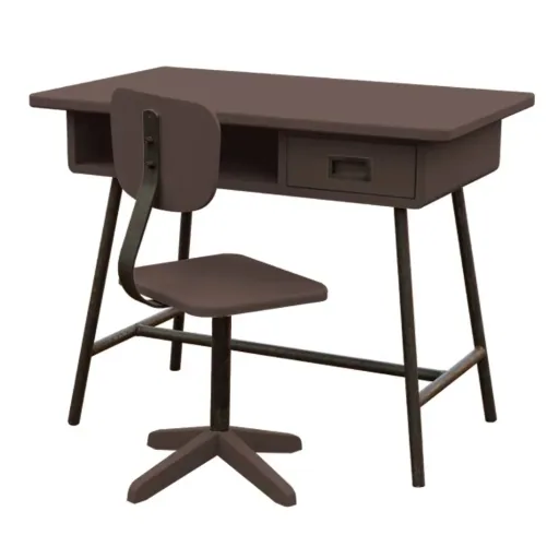 Laurette children's desk la class with chair, Color: turquoise