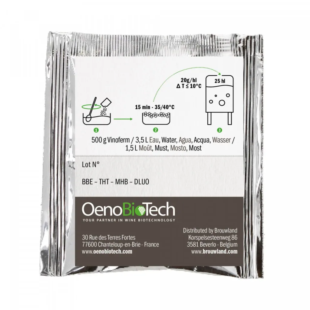 Wine yeast, dried Vinoferm Chardonnay, 7g