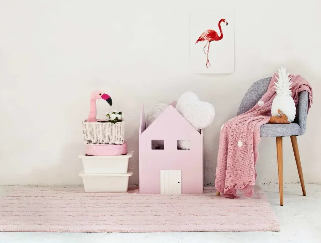 Lorena Canals carpet braided pink, Size: 120 x 160 cm