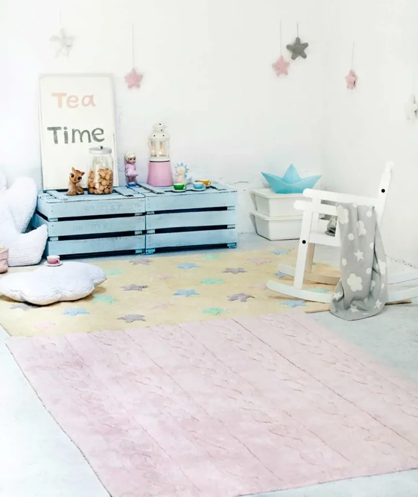 Lorena Canals carpet braided pink, Size: 120 x 160 cm