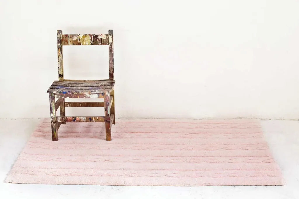 Lorena Canals carpet braided pink, Size: 120 x 160 cm