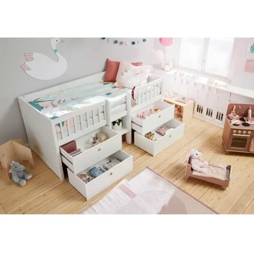 Flexa drawer bed "Freja" white