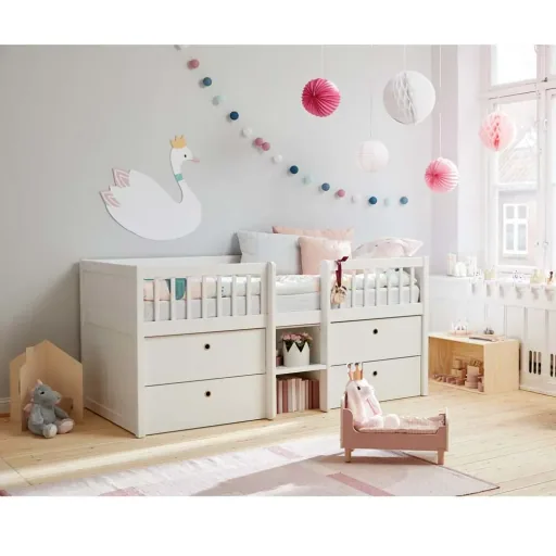 Flexa drawer bed "Freja" white