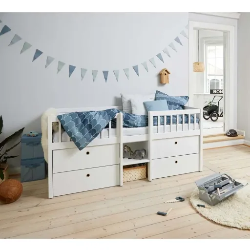 Flexa drawer bed "Freja" white